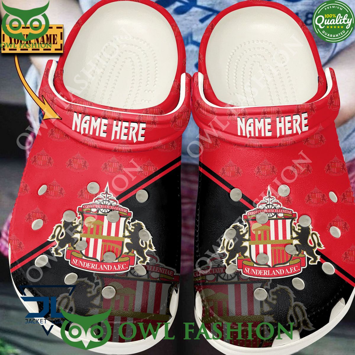 Sunderland A.F.C EFL League One Customized Croc
