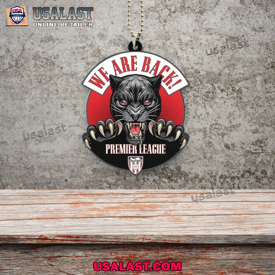 Sunderland AFC We Are Back EPL Car Ornament, Keychain