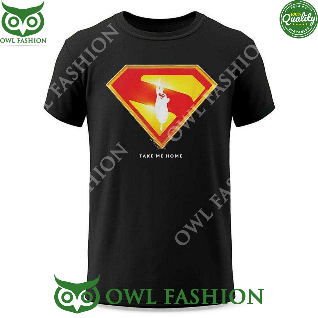 Superman 2025 Movie Take Me Home Shield 2D t shirt