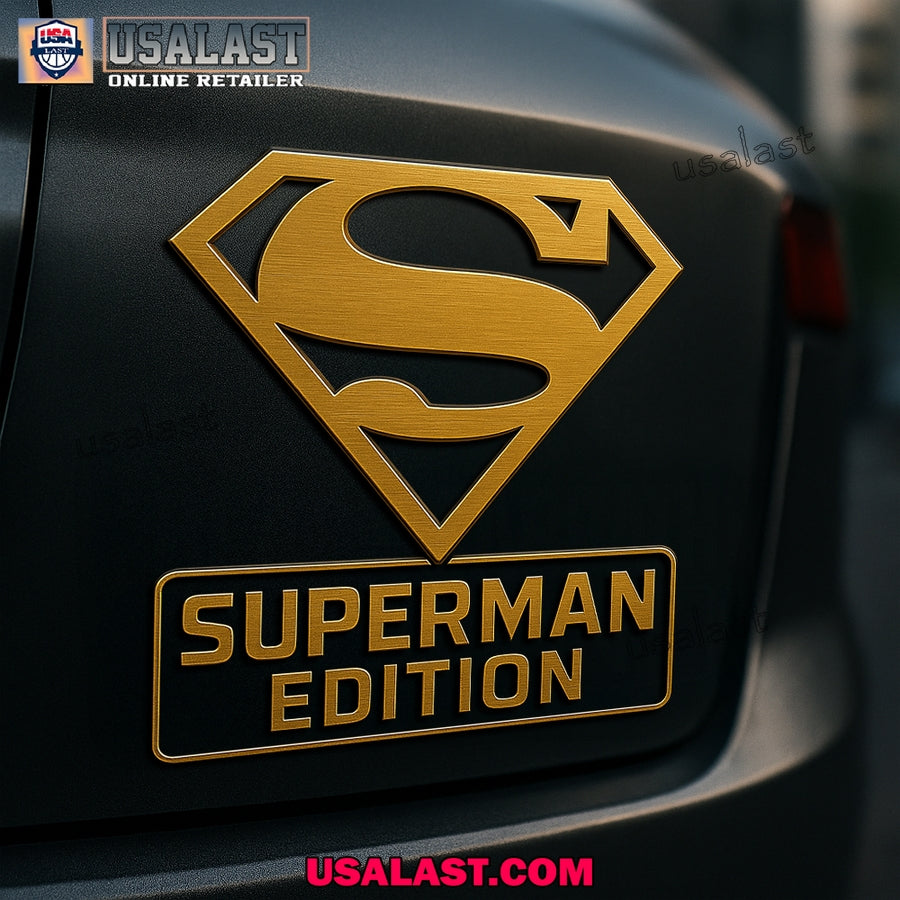 Superman Edition Car Emblem Custom 3D Badge