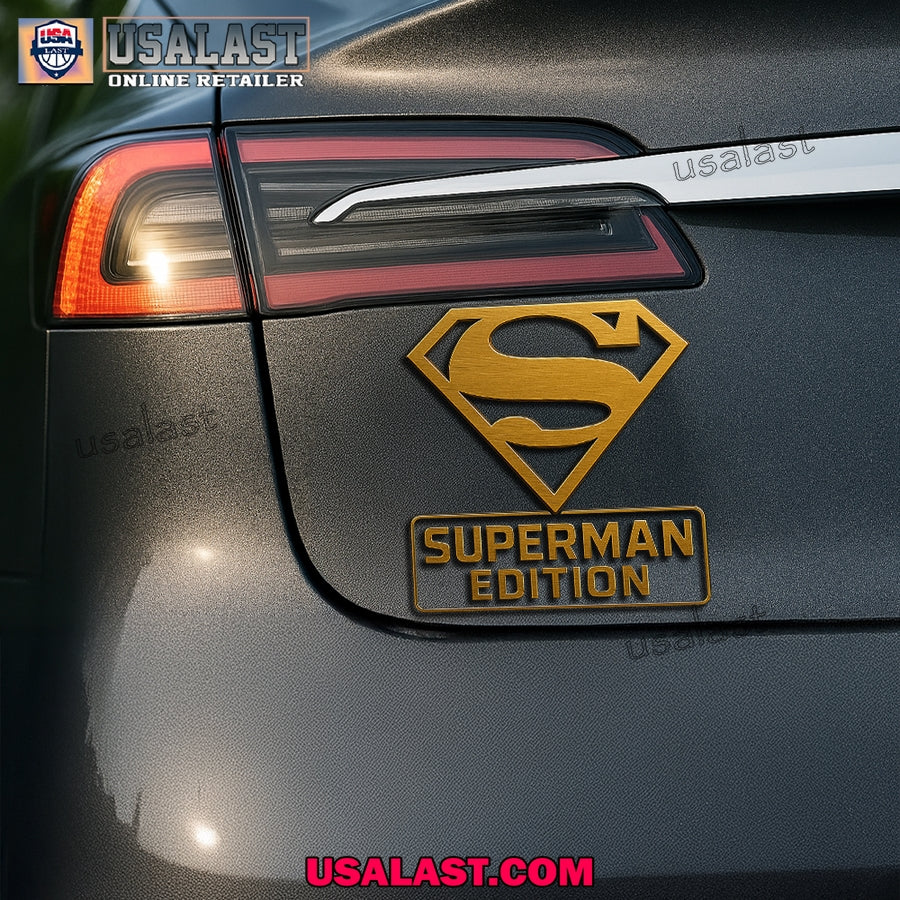 Superman Edition Car Emblem Custom 3D Badge