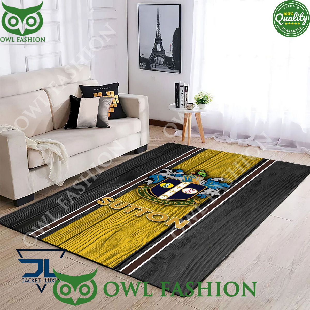 Sutton United EFL Football Living room Rug Carpet Decor