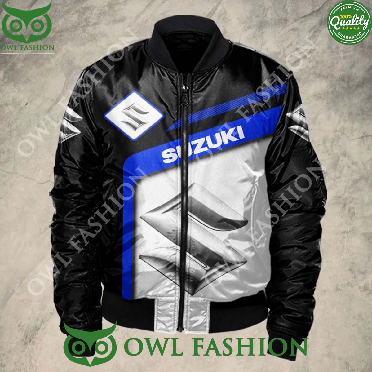 Suzuki Blue Sport 3D Bomber Jacket