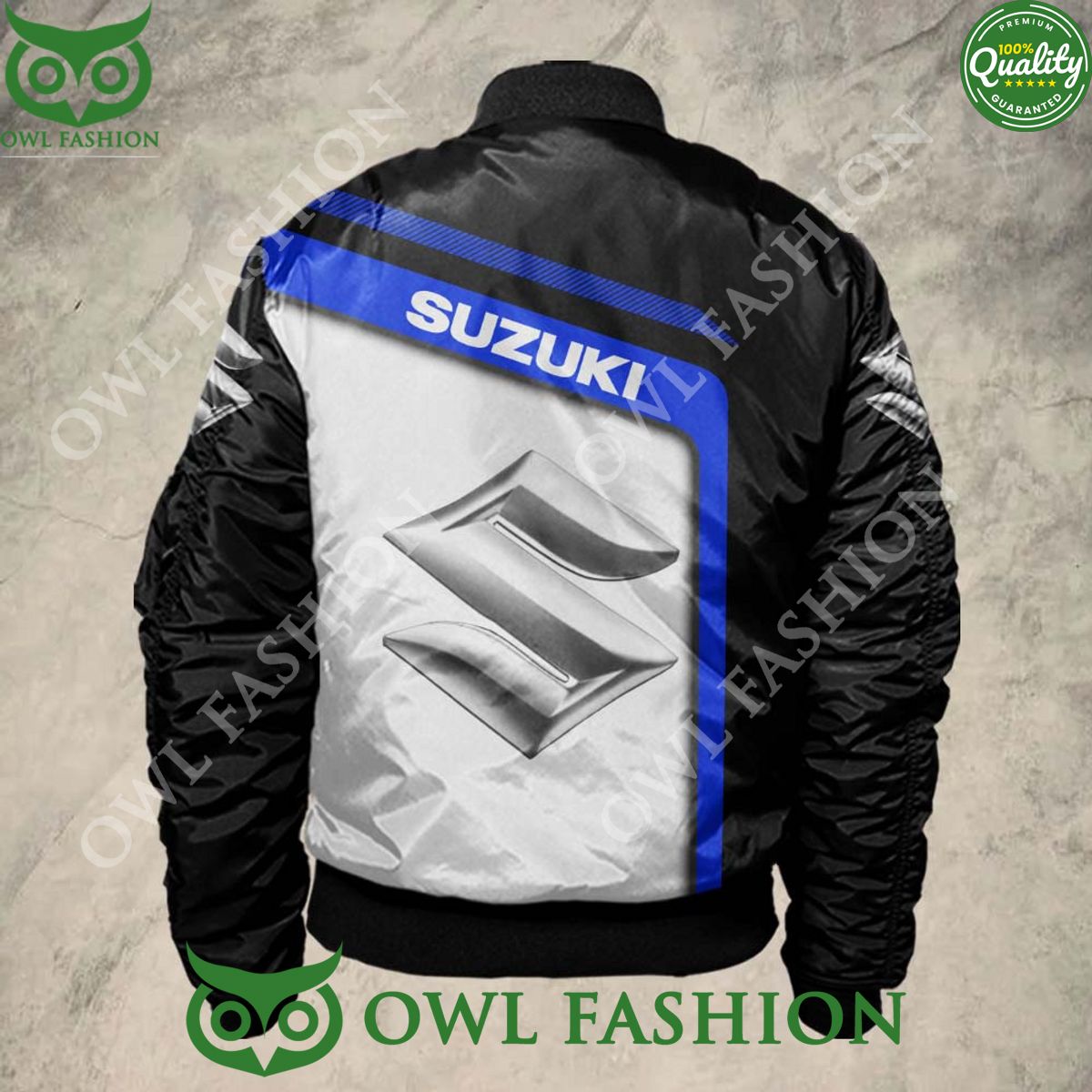 Suzuki Blue Sport 3D Bomber Jacket