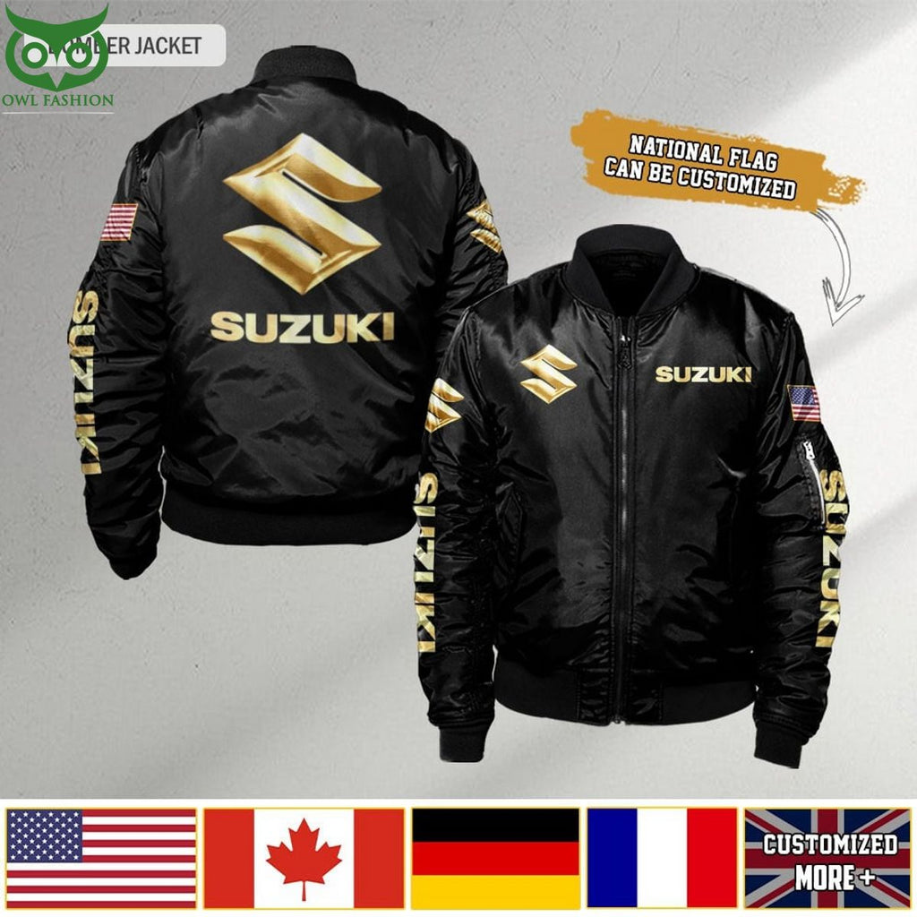 Suzuki Custom Flag 3D Bomber Jacket