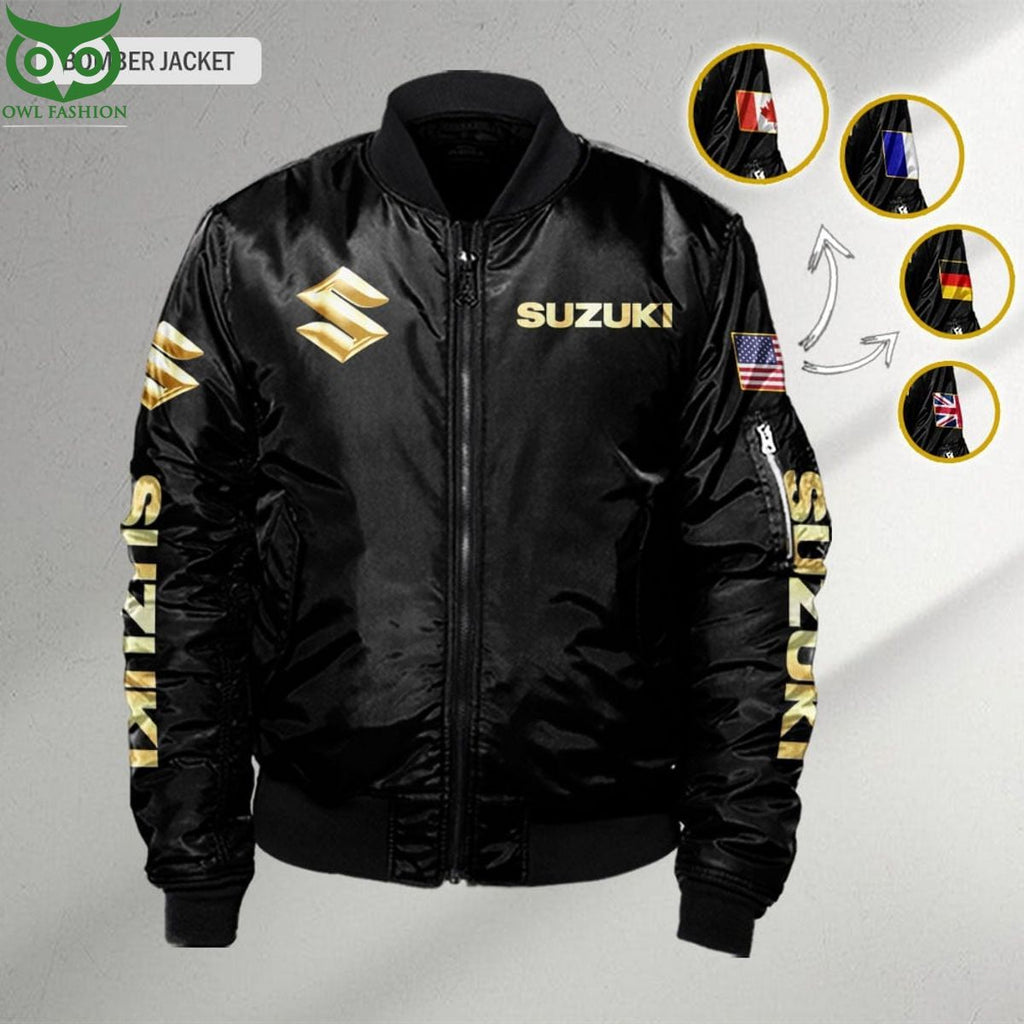 Suzuki Custom Flag 3D Bomber Jacket