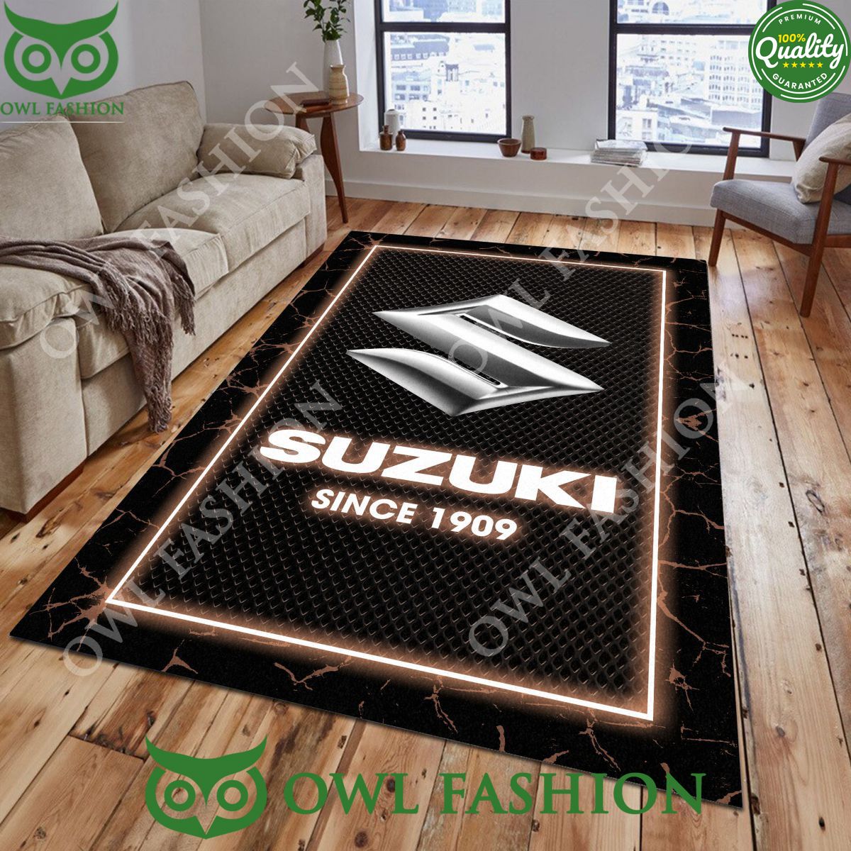 Suzuki Japanese Manufacturer Living Room Custom Color Carpet Rug