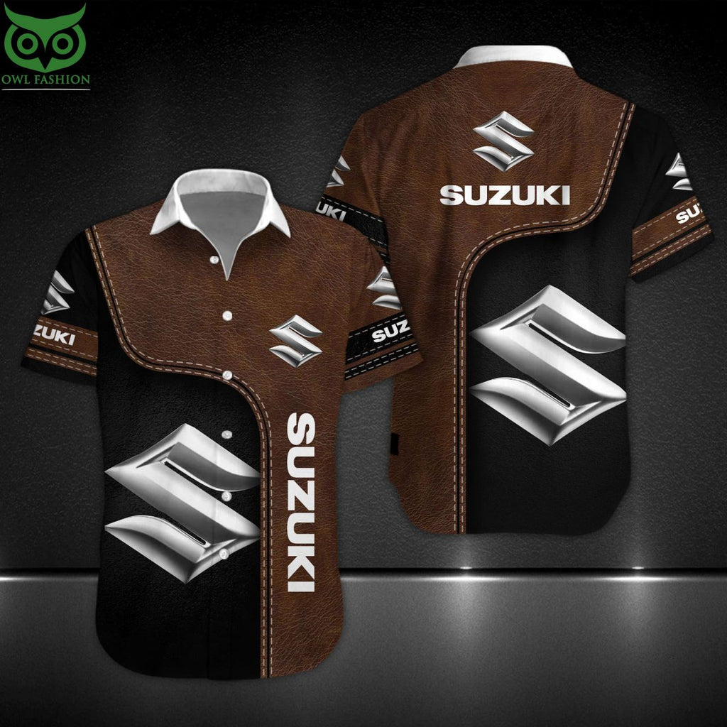 Suzuki Motorcycle Brand Custom Hawaiian Shirt Short