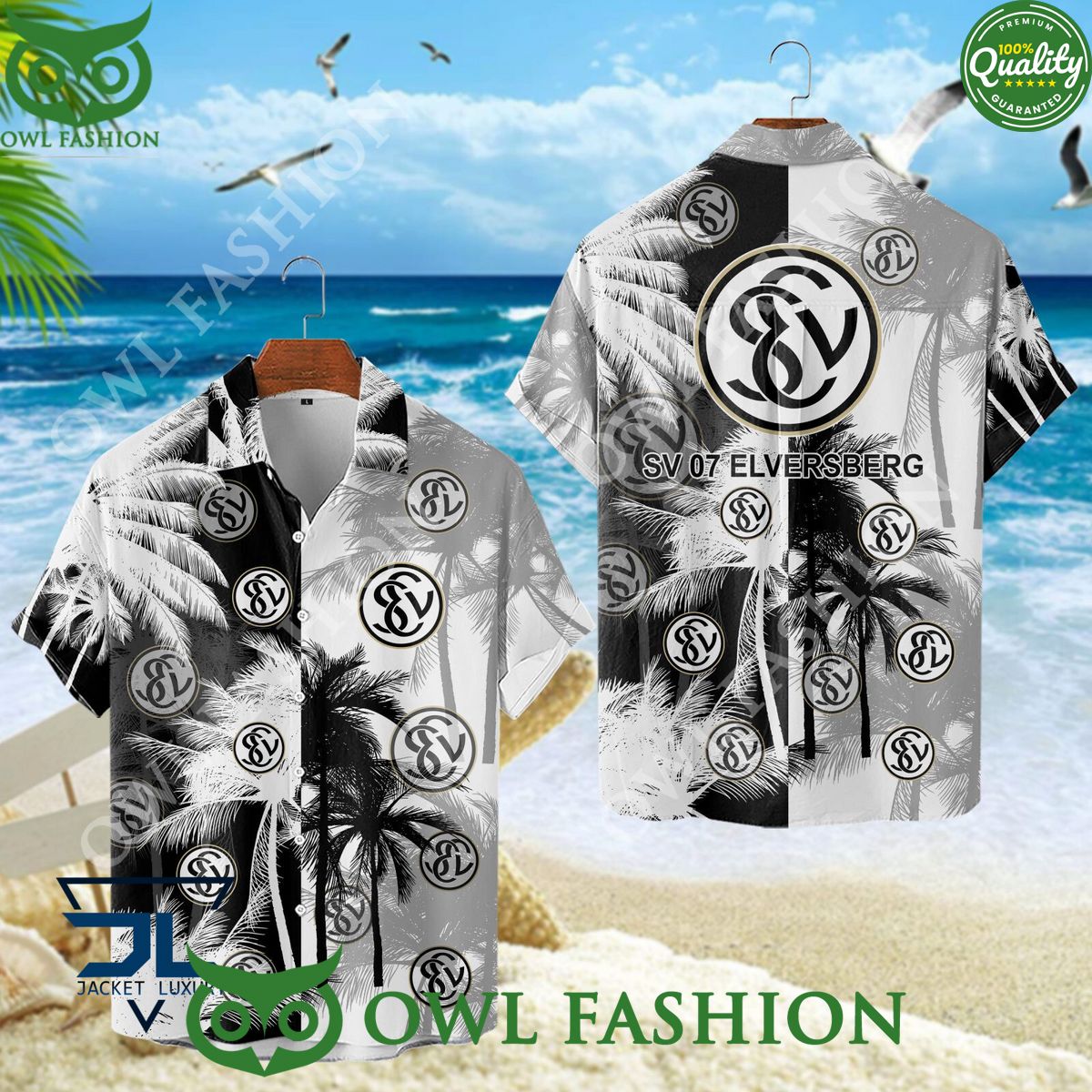 SV 07 Elversberg German football champion Coconut Tree Hawaiian shirt
