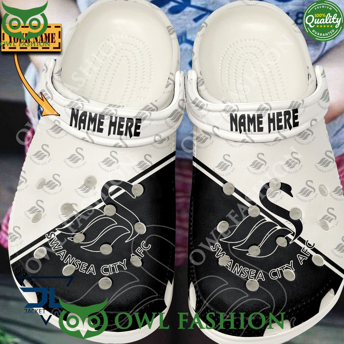 Swansea City A.F.C EFL League One Customized Croc