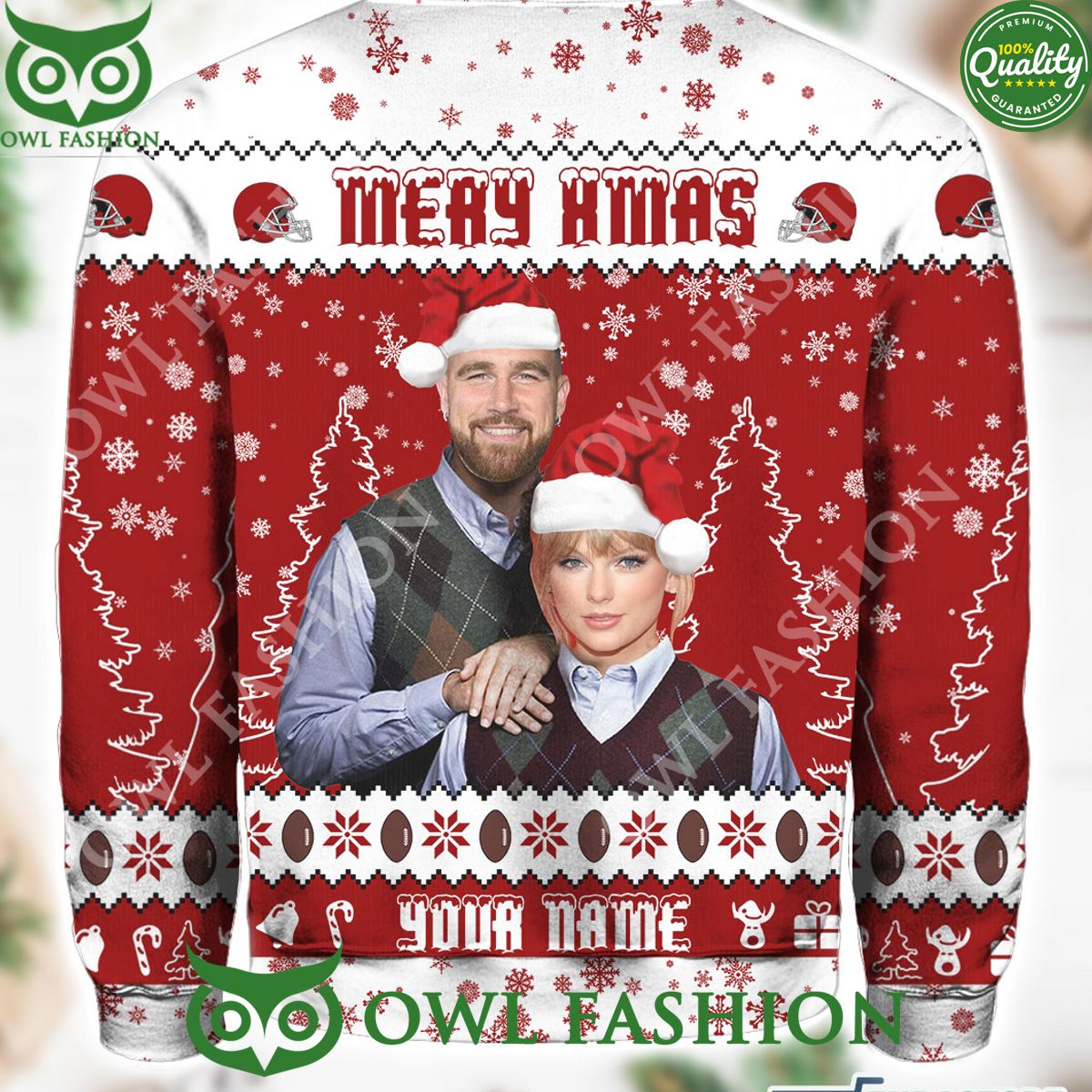 Swift Kelce Love Story Taylor Ugly Christmas Sweater Jumper