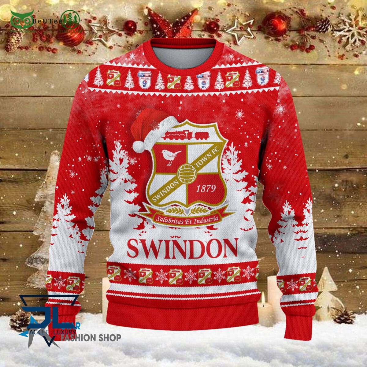 Swindon Town EFL English Football League Champions Ugly Sweater