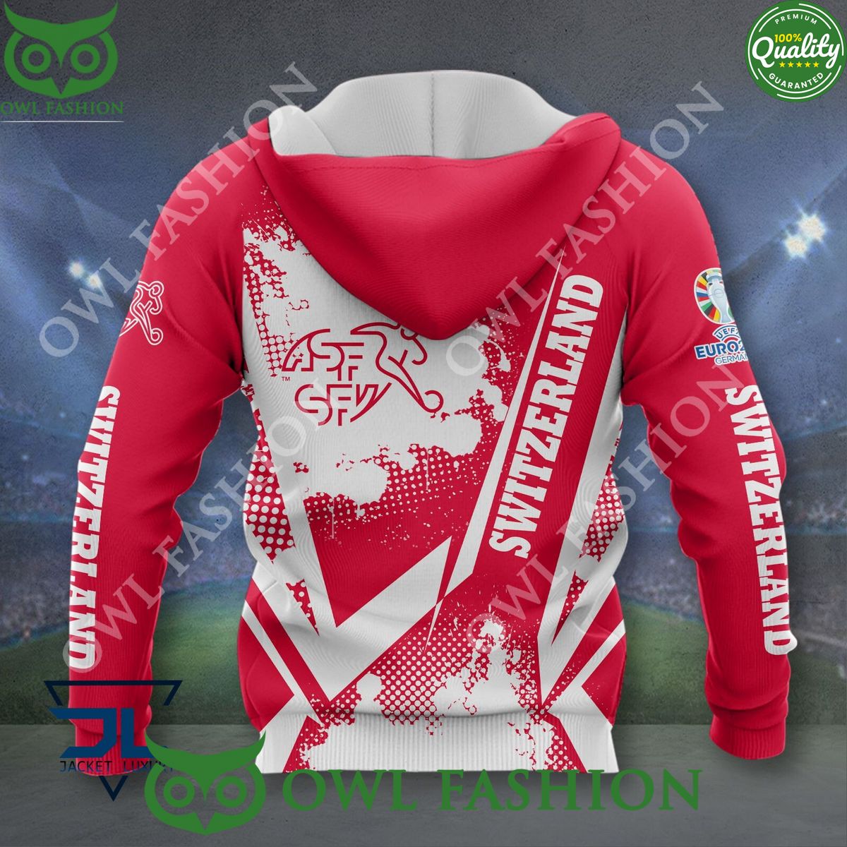 Switzerland National Football Team Euro Customized 3D Polo shirt