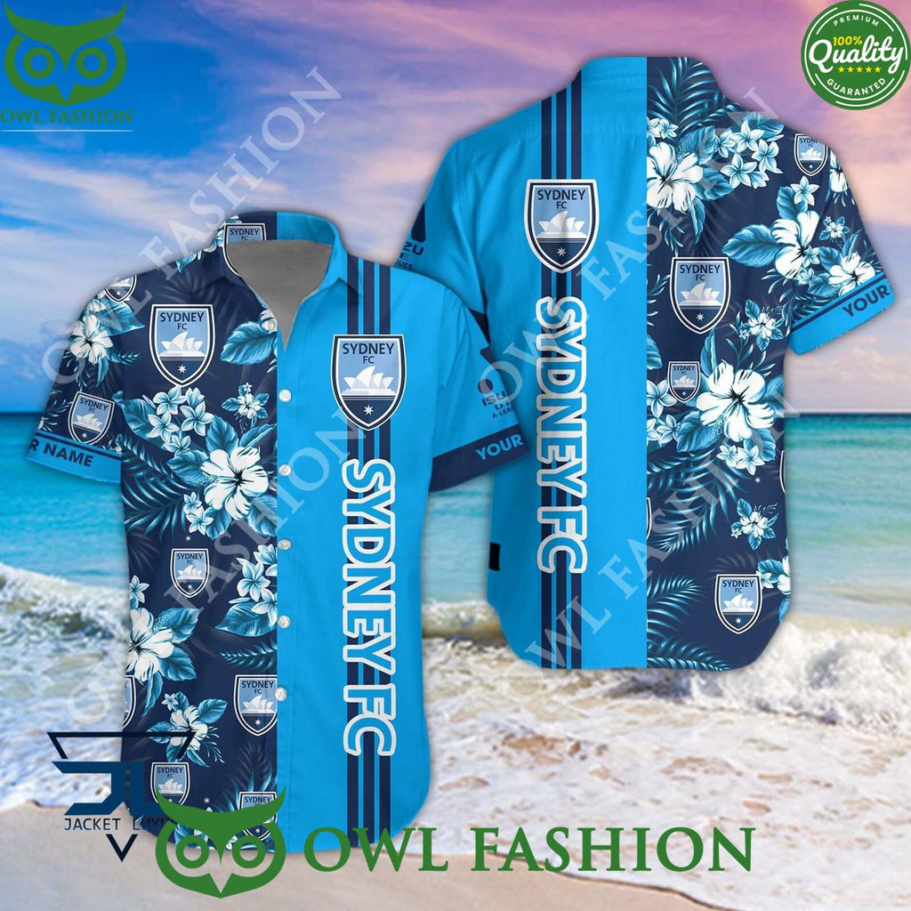 Sydney FC A League Football Hawaiian shirt and short