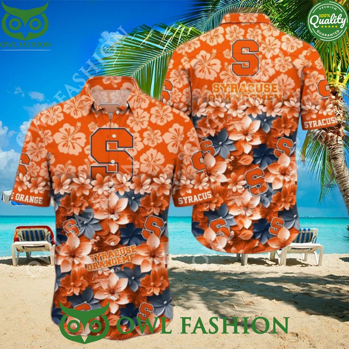 Syracuse Orange Champion NCAA Hawaiian Shirt Trending Summer