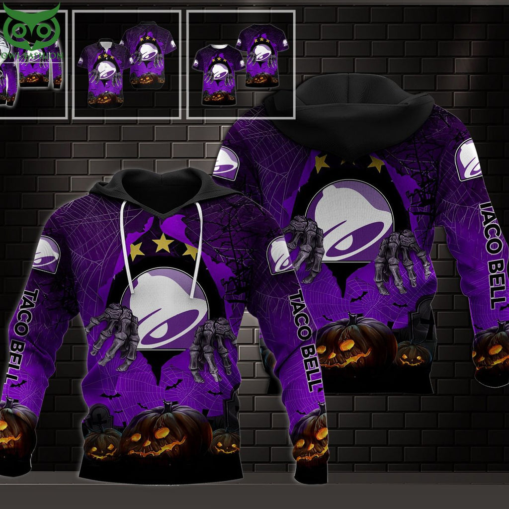 Taco Bell Halloween Death Hand 3D Shirt Hoodie