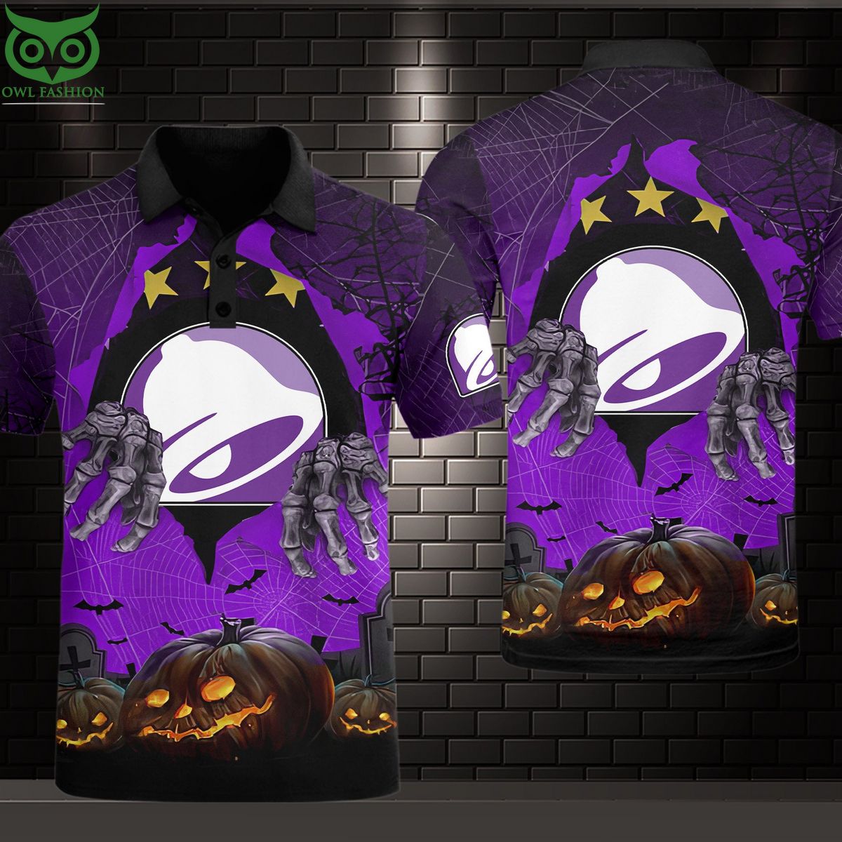 Taco Bell Halloween Death Hand 3D Shirt Hoodie