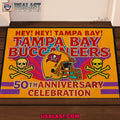 Tampa Bay Buccaneers 50th Anniversary Doormat