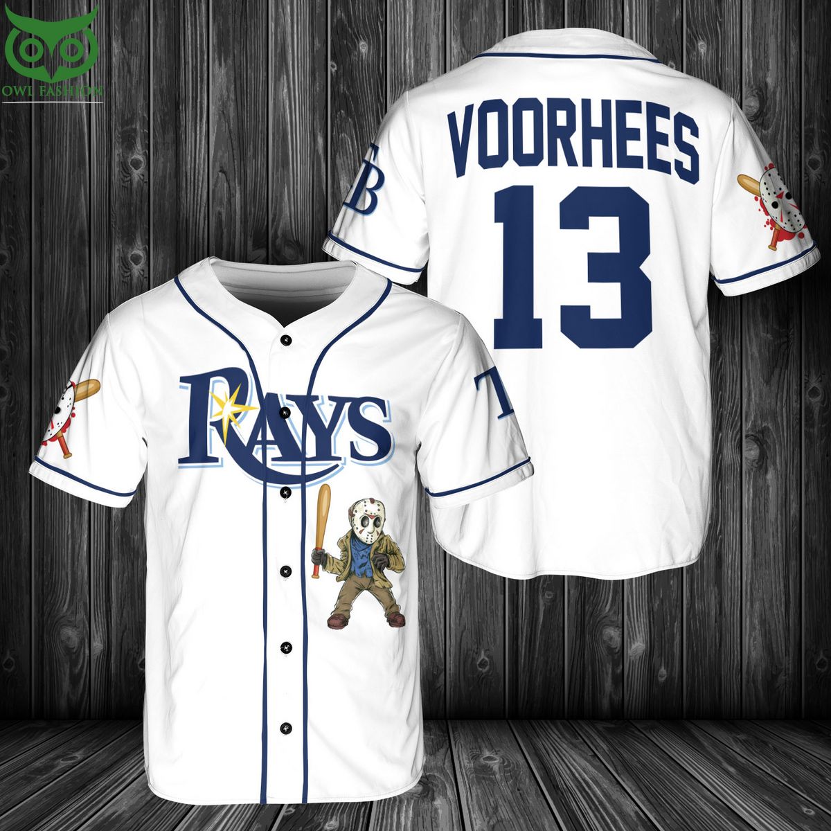 Tampa Bay Rays Jason Voorhees Baseball Jersey Shirt