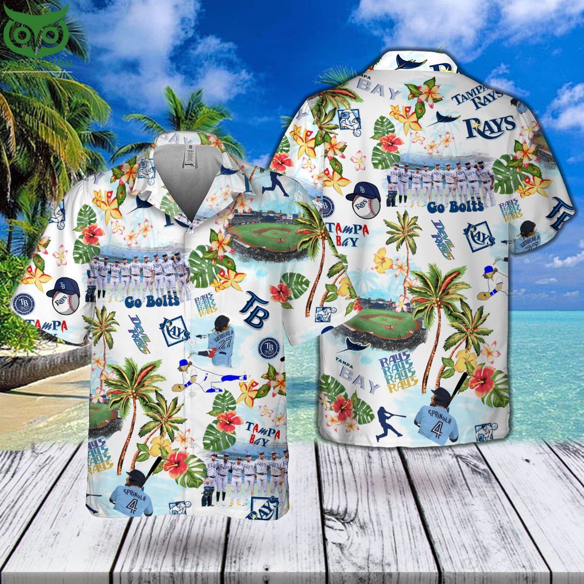 Tampa Bay Rays MLB Aloha Hawaiian Shirt