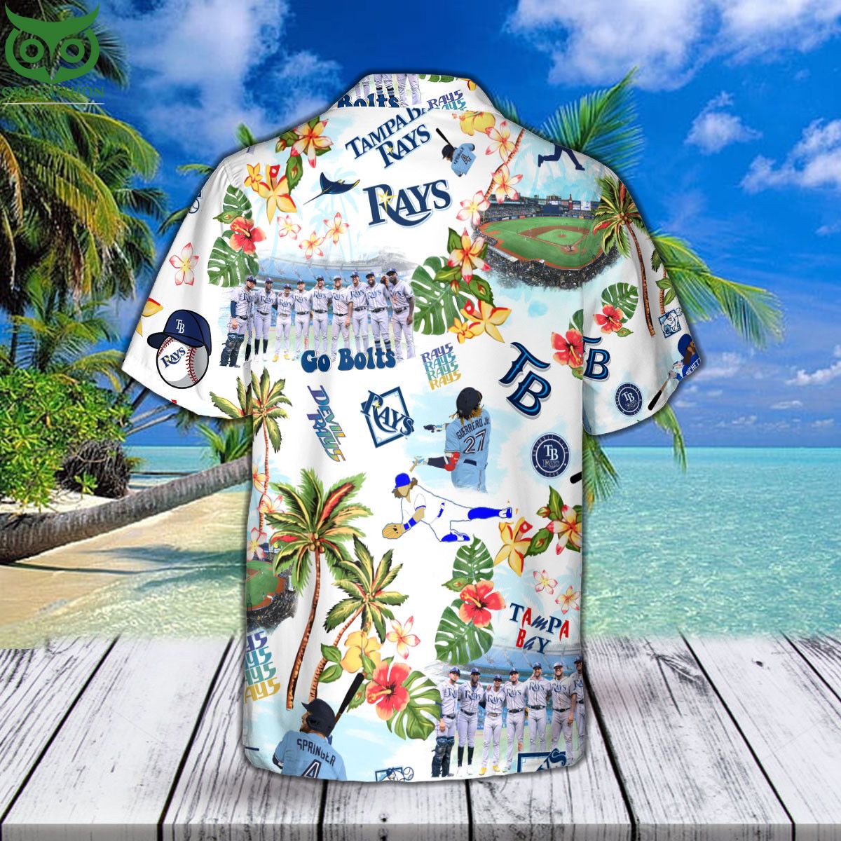 Tampa Bay Rays MLB Aloha Hawaiian Shirt