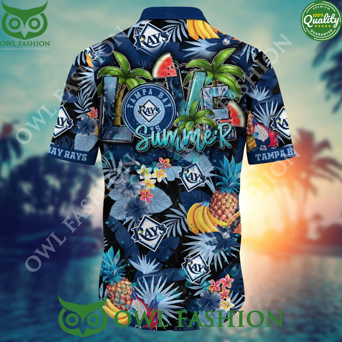 Tampa Bay Rays MLB Baseball Champion Limited Hawaiian shirt and shorts