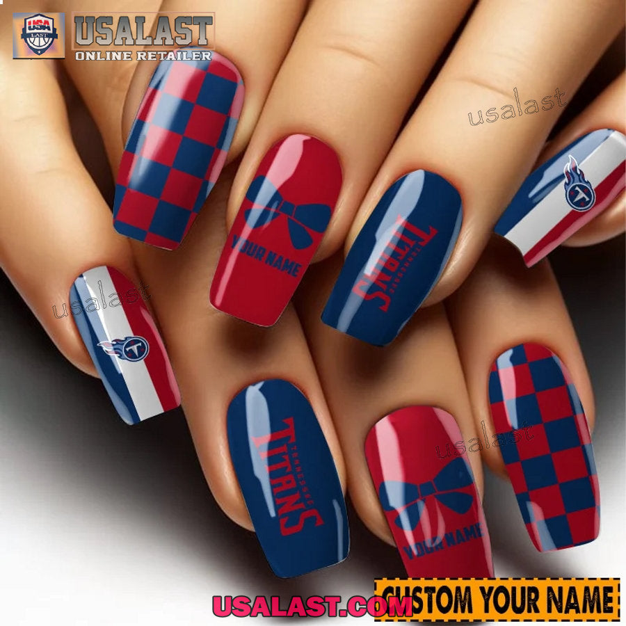 Tennessee Titans Women Custom Nails Set