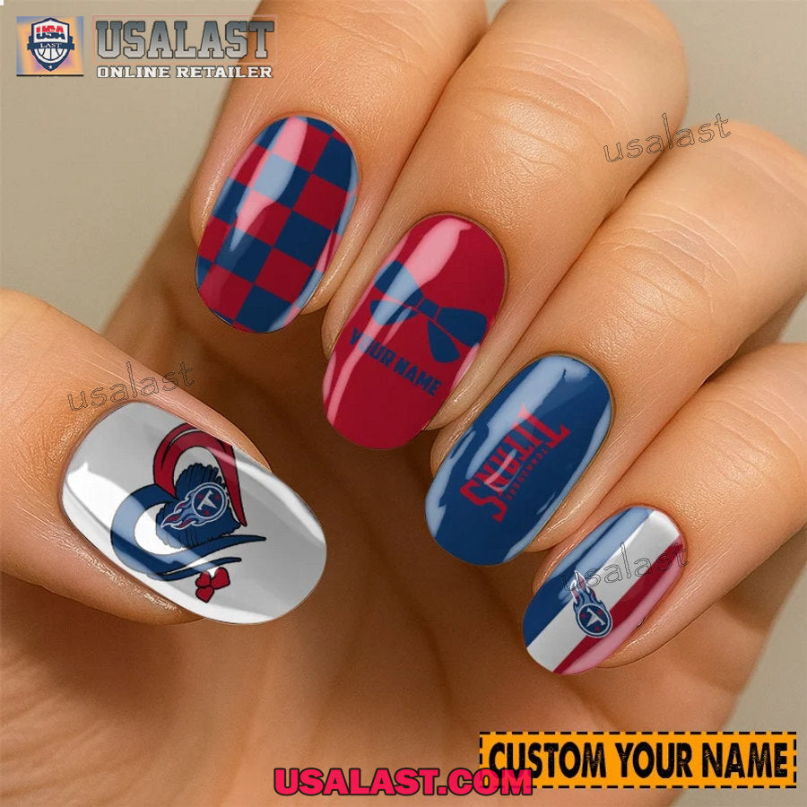 Tennessee Titans Women Custom Nails Set