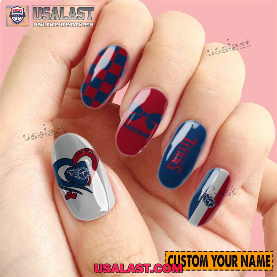 Tennessee Titans Women Custom Nails Set