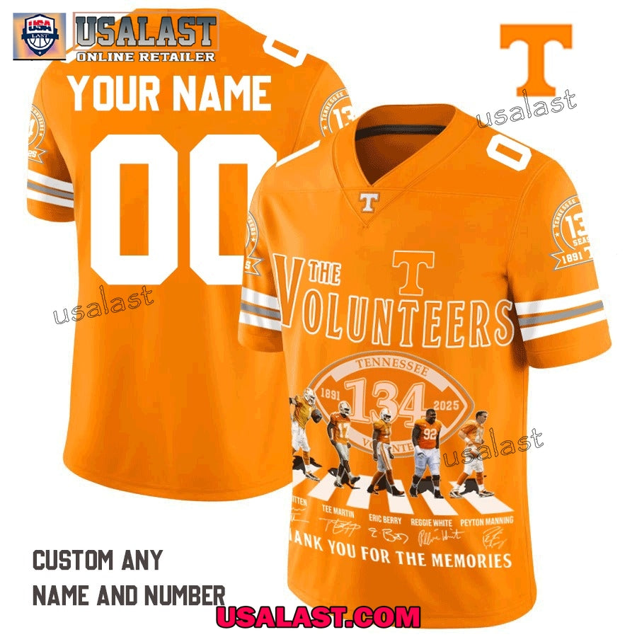 Tennessee Volunteers 134th Anniversary V-neck Jersey Shirt