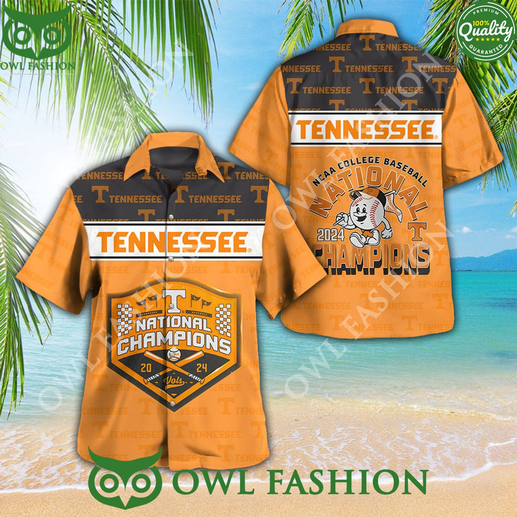 Tennessee Volunteers Baseball NCAA 3D Hawaiian Shirt Short
