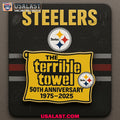 Terrible Towel 50th Anniversary Custom 3D Car Badge Sticker