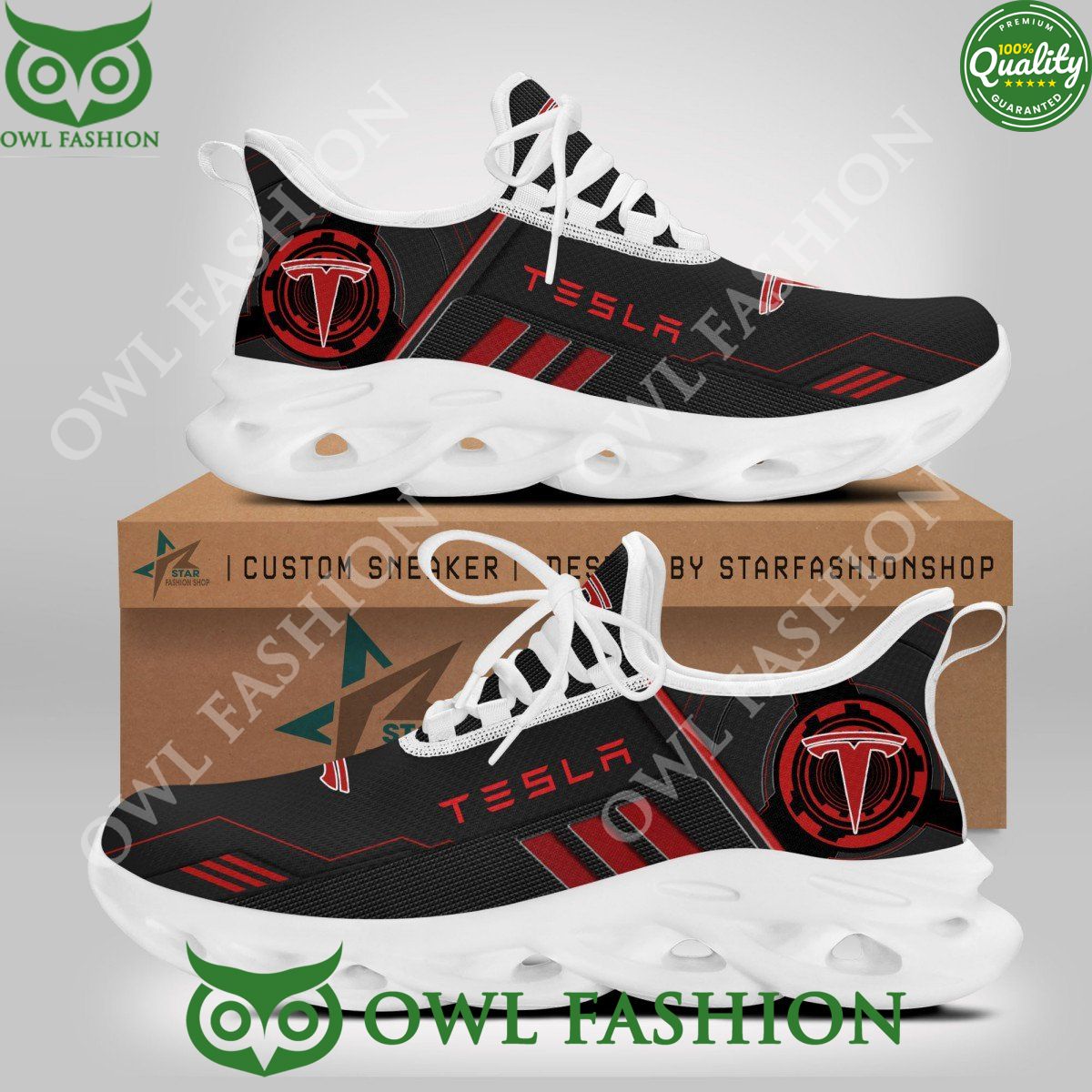 Tesla Car Automobile Max Soul Shoes 2024