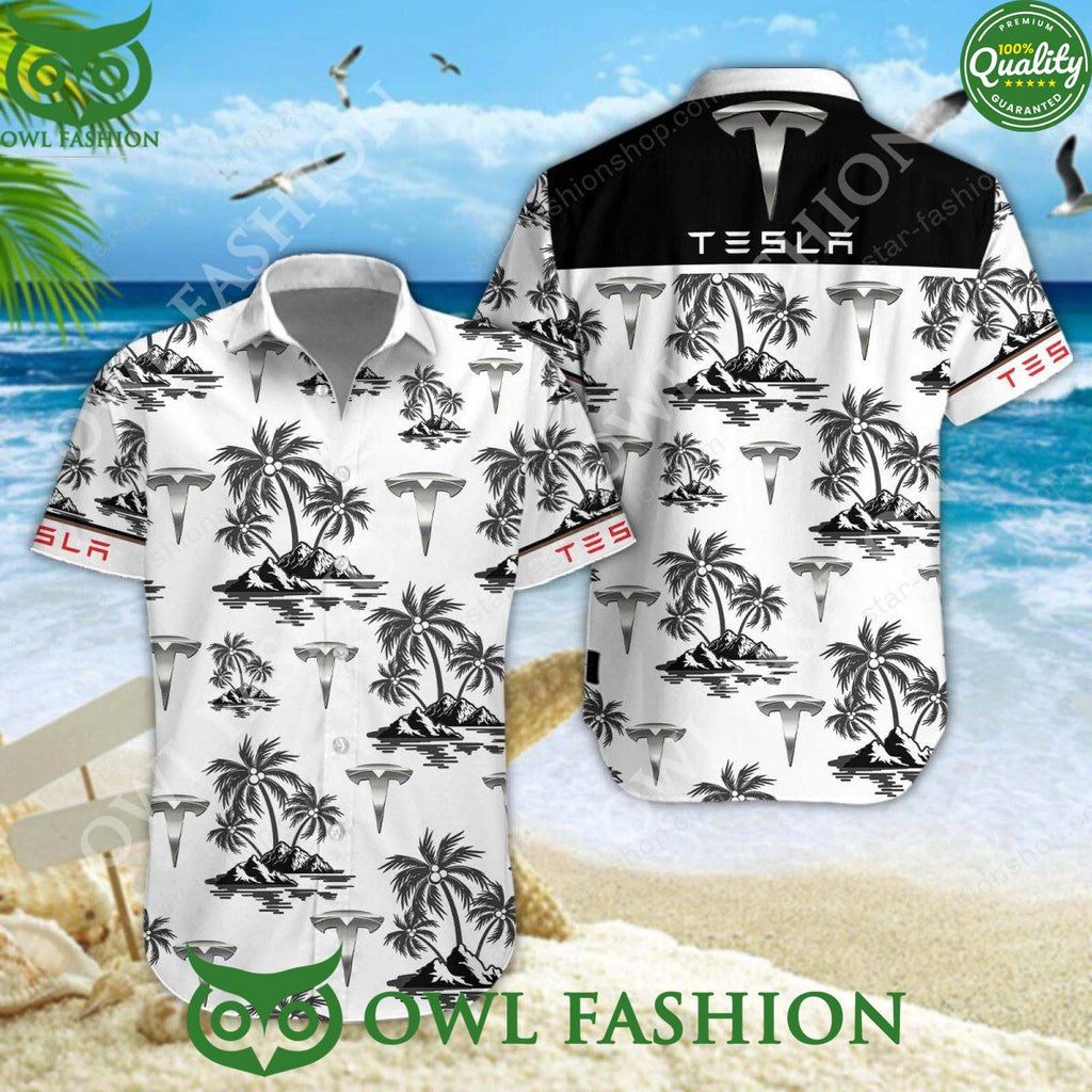 Tesla Electric Automobile Manufacturer Hawaiian Shirt Shorts
