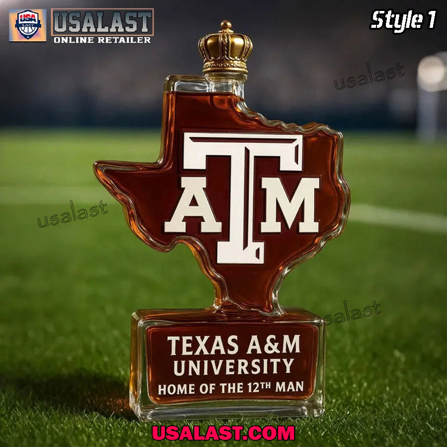 Texas A&M Home of the 12th Man Whiskey Decanter