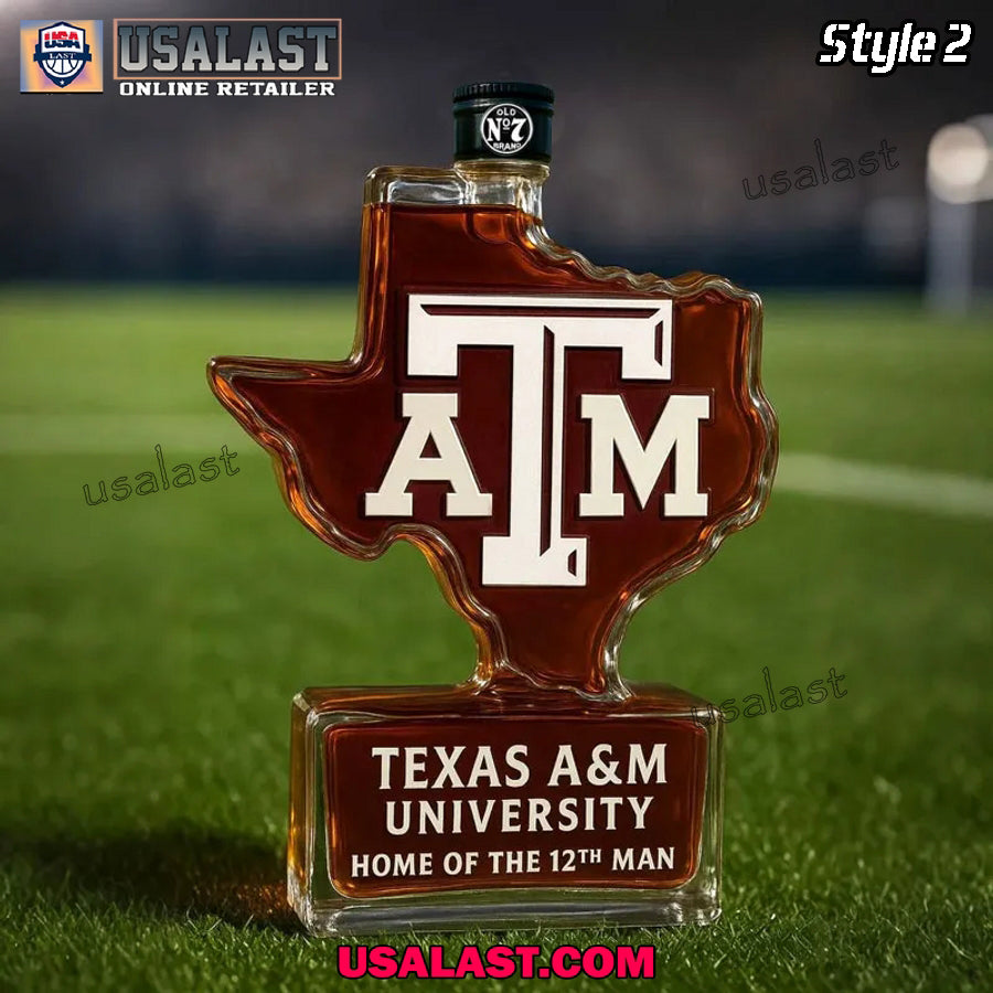 Texas A&M Home of the 12th Man Whiskey Decanter