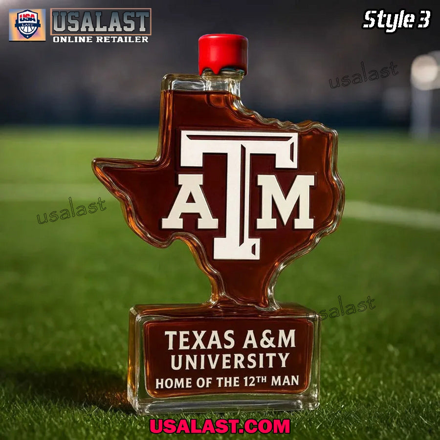 Texas A&M Home of the 12th Man Whiskey Decanter