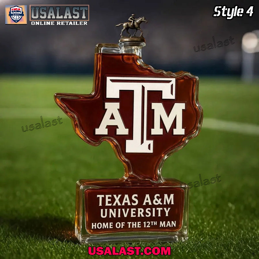 Texas A&M Home of the 12th Man Whiskey Decanter