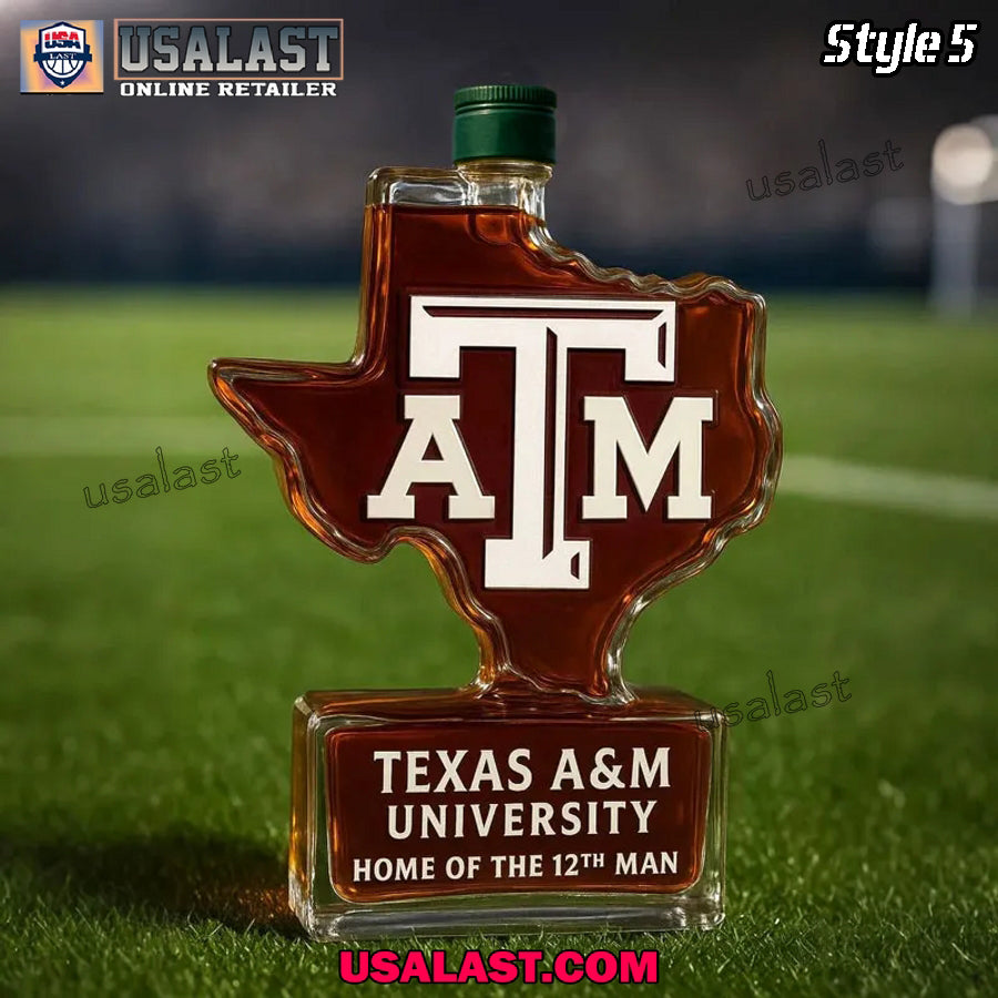 Texas A&M Home of the 12th Man Whiskey Decanter