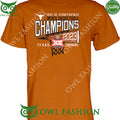 TEXAS LONGHORNS BURNT ORANGE 2023 BIG 12 TOURNAMENT CHAMPIONS LOCKER ROOM T SHIRT