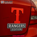 Texas Rangers Edition Custom 3D Car Badge Sticker