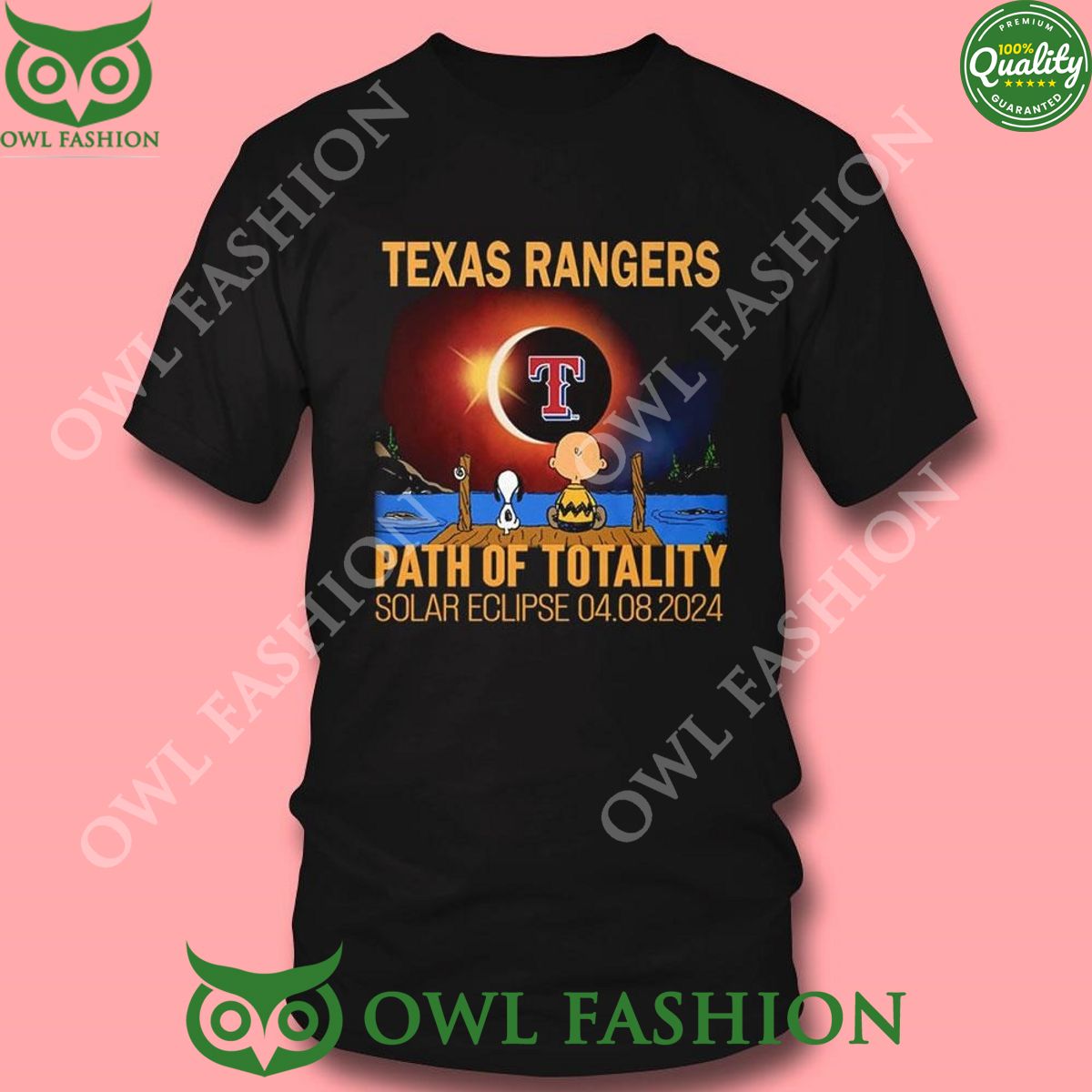 Texas Rangers Path Of Totality Solar Eclipse 2024 Shirt Hoodie Ladies Tee