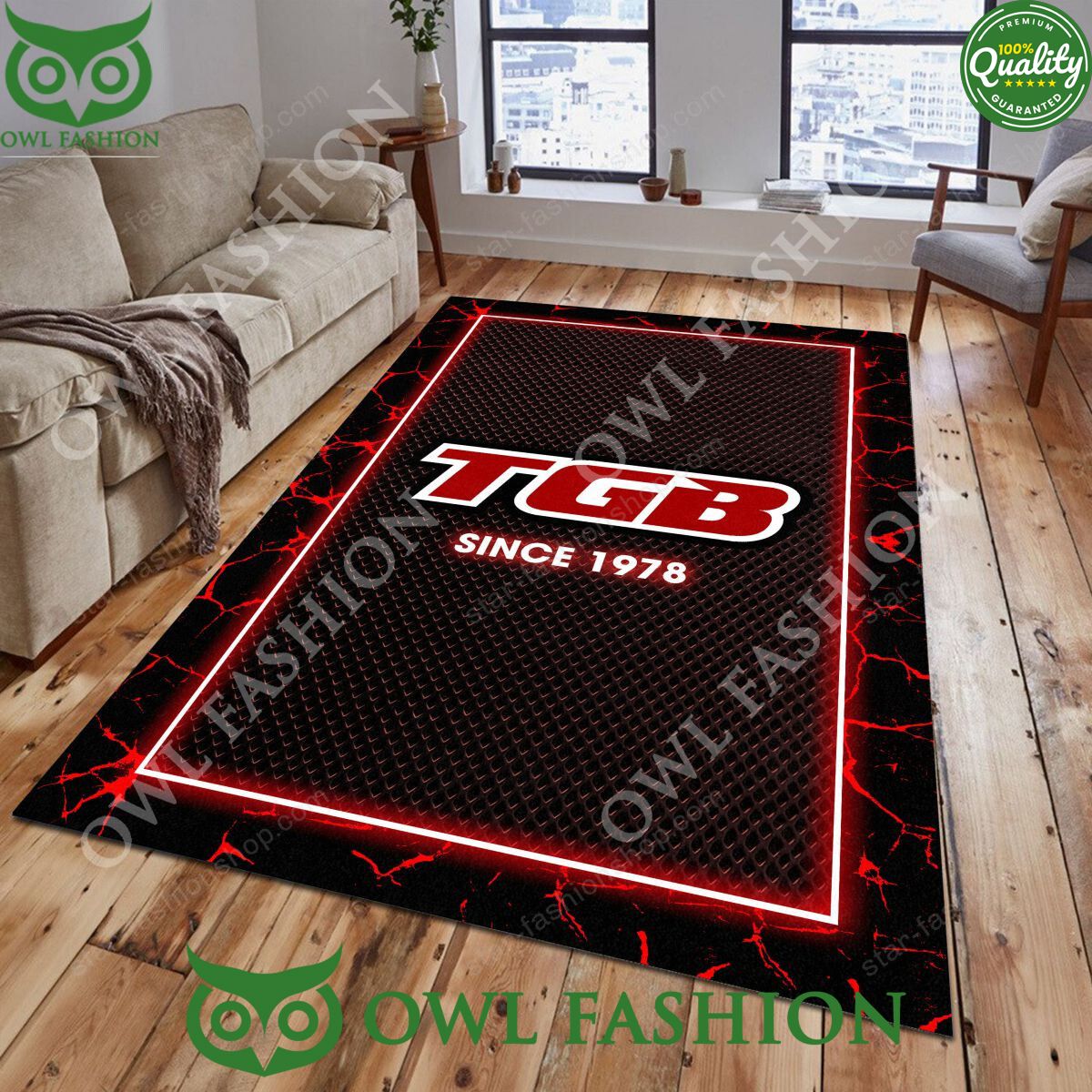 TGB Motorcycles Brand Lighting Rug Carpet
