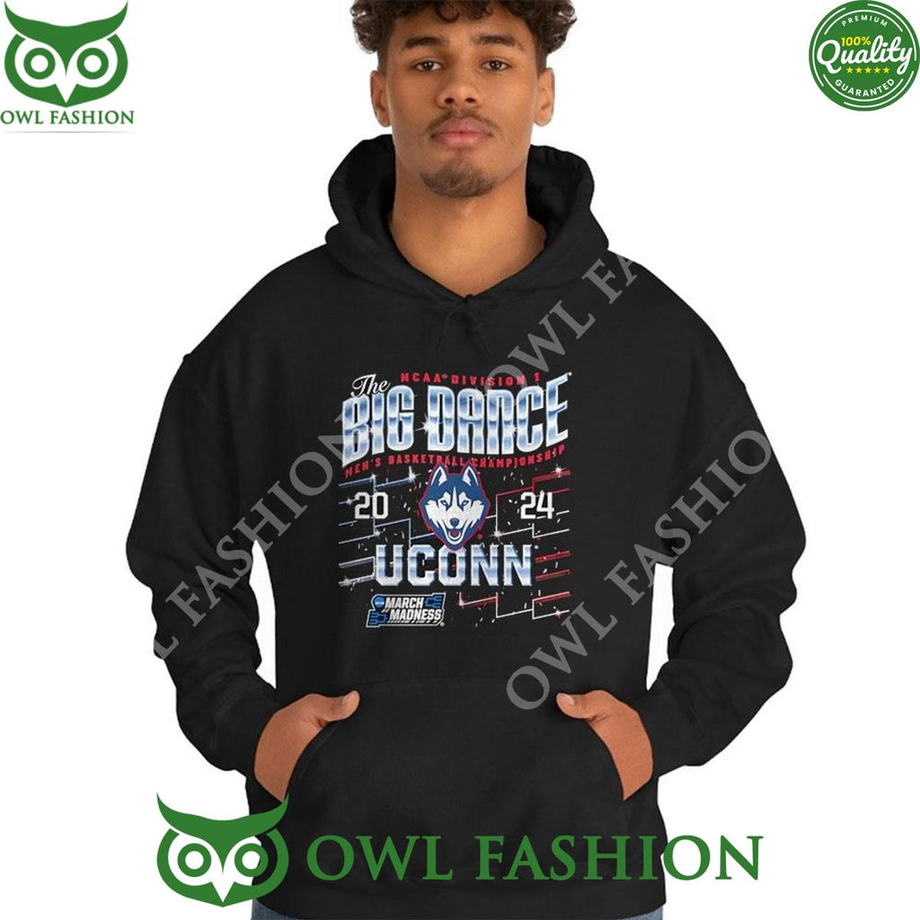 The Big Dance Men’s Basketball Championship 2024 Uconn Huskies Shirt Ladies Tee Hoodie
