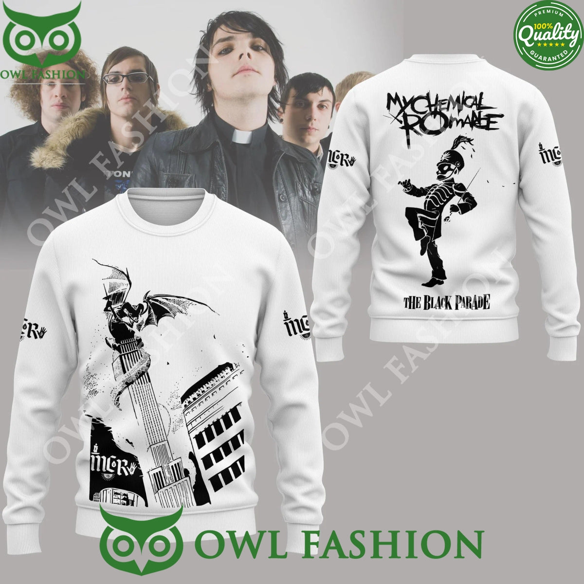 The Black Parade My chemical Romance rock band ugly sweater
