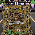 The Bruins 100th Anniversary 1925-2025 Team Players Fleece Blanket
