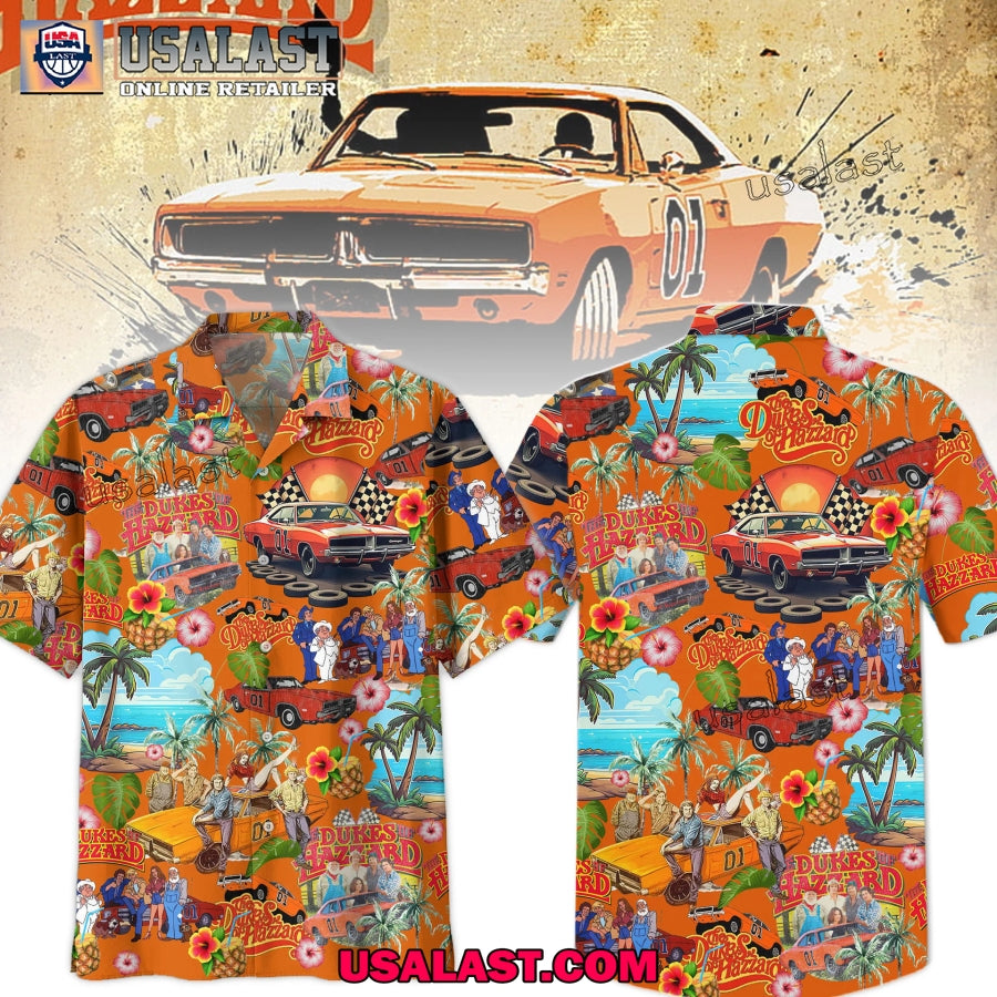 The Dukes of Hazzard Tropical Short Sleeve Button Shirt