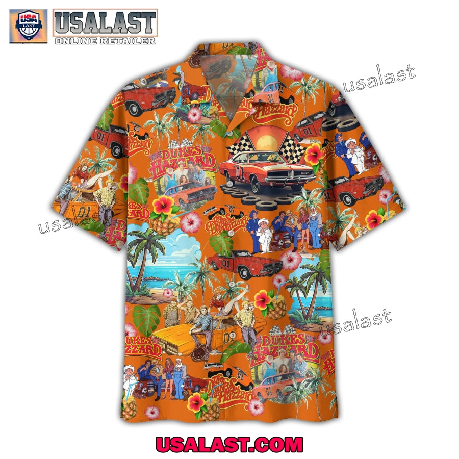 The Dukes of Hazzard Tropical Short Sleeve Button Shirt