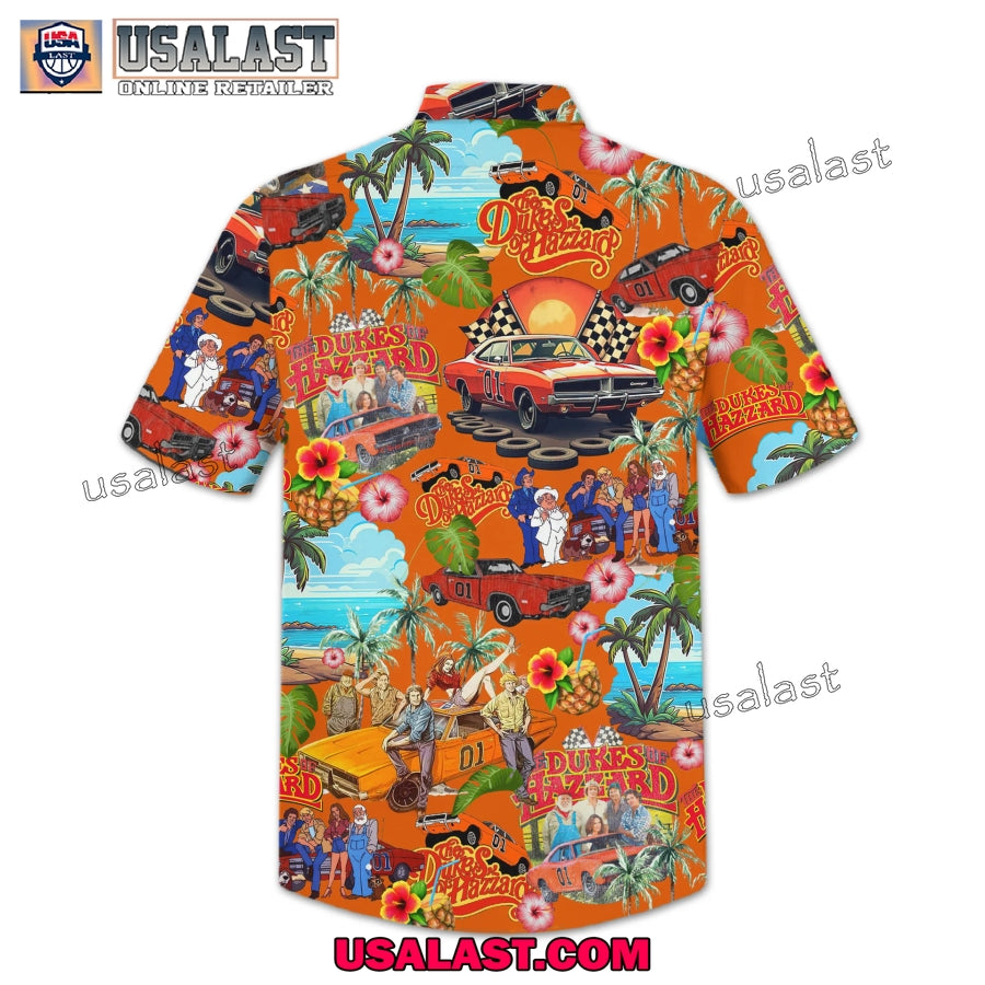 The Dukes of Hazzard Tropical Short Sleeve Button Shirt