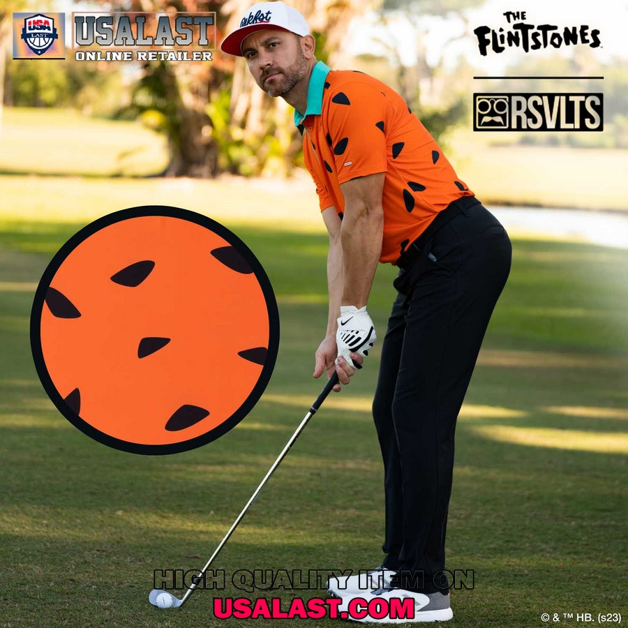The Flintstones Cartoon Men Polo Shirt